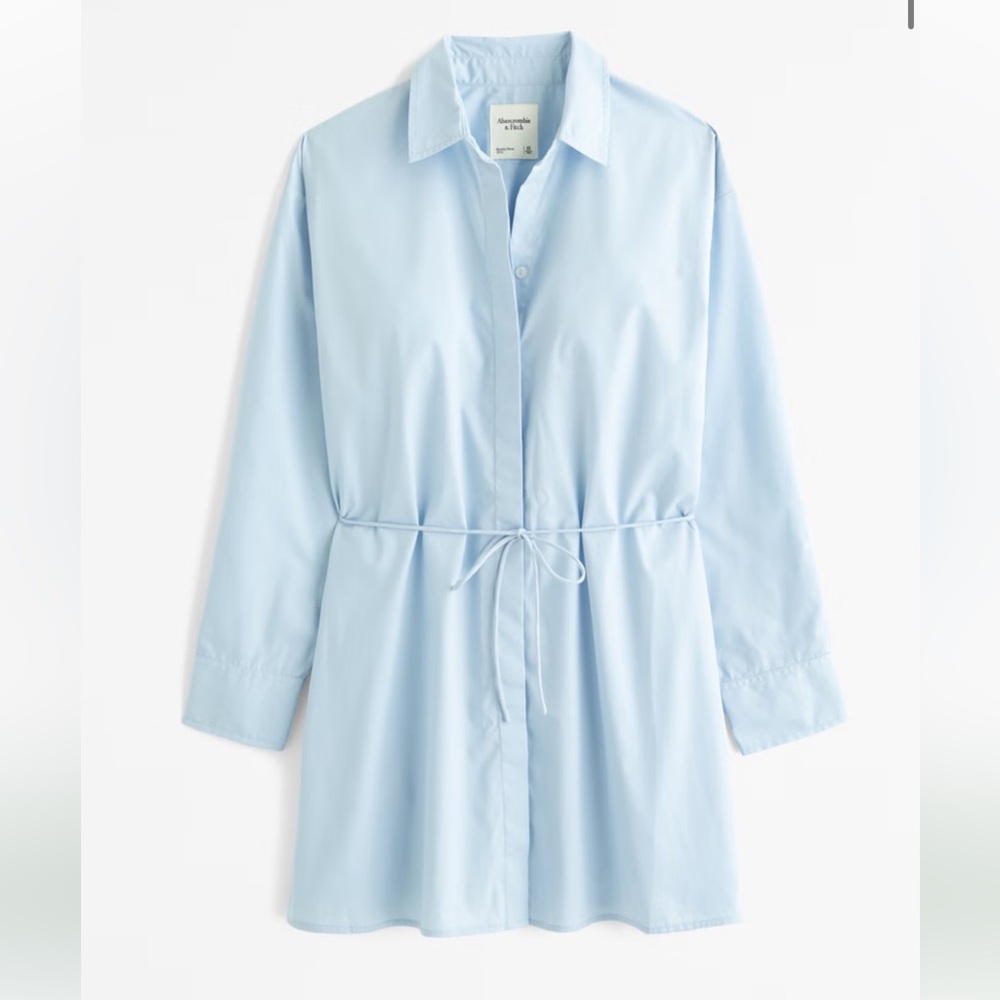 Abercrombie & fitch poplin mini shirt dress 33.75 inch length